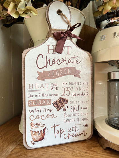 Hot Chocolate Board