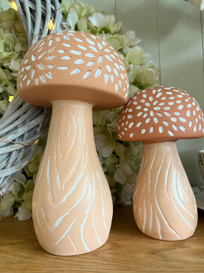 Clay Rustic Mushrooms (Sold Individually)