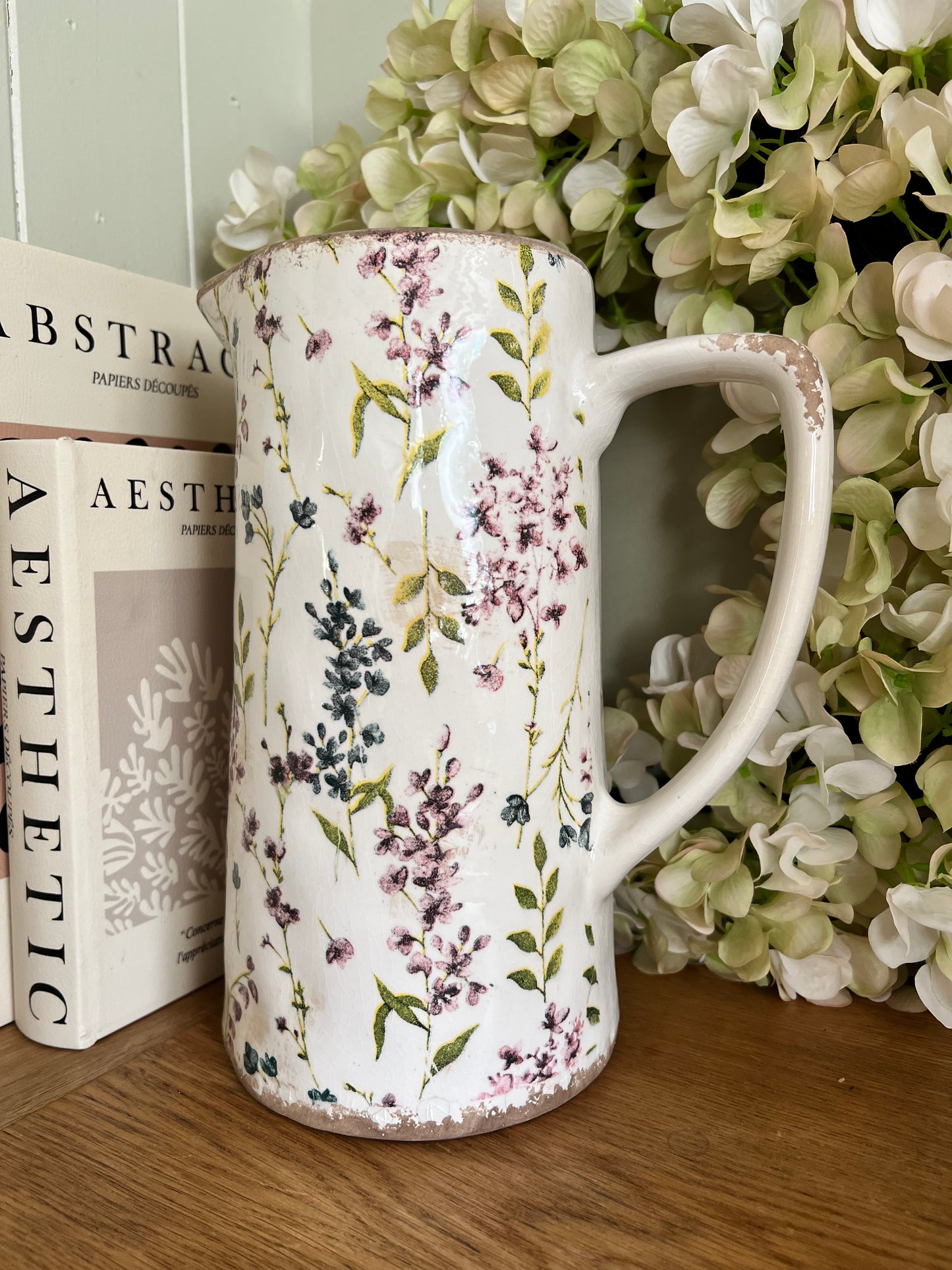 Tall Floral Jug