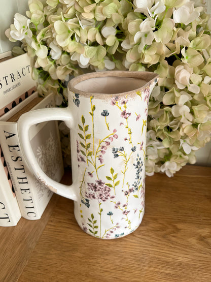 Tall Floral Jug